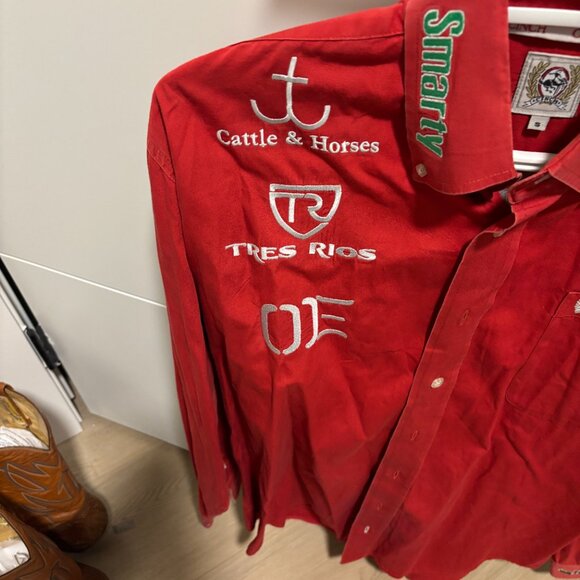 Fully Embroidered Rodeo Contestant Shirt (Roping) - Picture 3 of 8